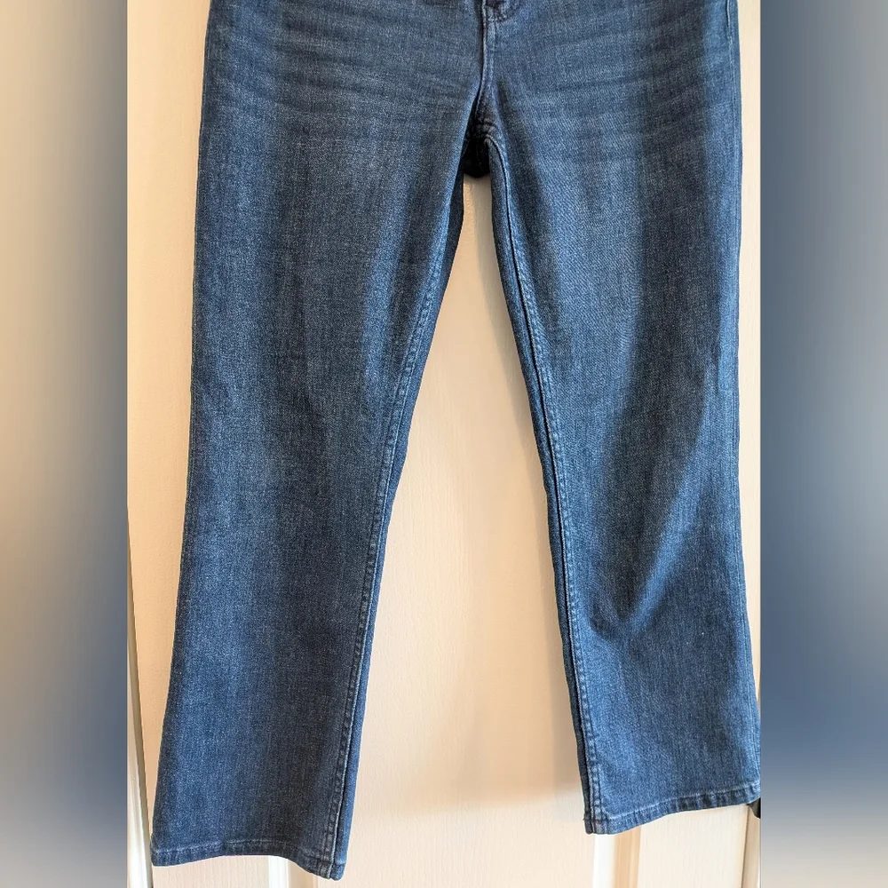Anthropologie Maeve The Essential Slim High-Rise Straight Blue Jeans Size 28
